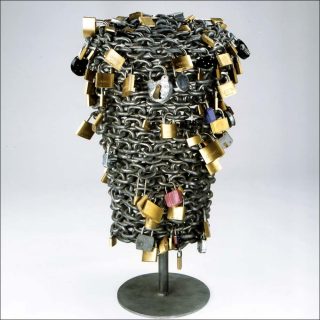 Kebab à voeux 3 (02A15), sculpture, Pascal Pinaud