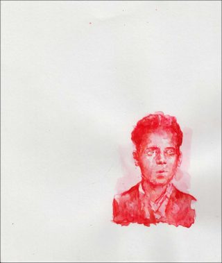 Le Rouge , aquarelle, Pauline Zenk