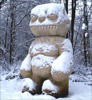 One of those who were too long in the Woods, sculpture, Stefan Rinck