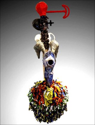 Récade, sculpture, Benjamin Déguénon