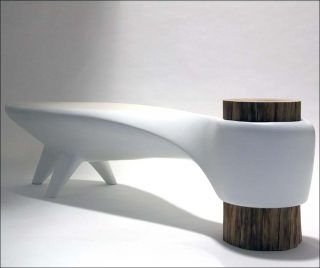 Akène, banc, Binôme Design