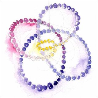 The Wild Pansy, aquarelle, Jean-Michel Othoniel