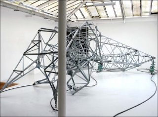 Pylône 02 (Québec), sculpture, Simon Boudvin