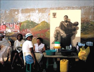 Piéta Africaine, Sérigraphie, Ernest Pignon Ernest