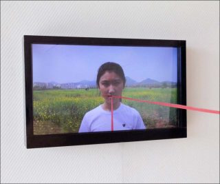 La ligne d’horizon, installation vidéo, Bertrand Gadenne