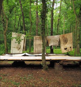 travail en cours, installation, Adrien Vescovi