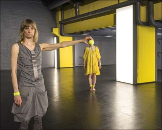 Yellow ball, photo, Elina Brotherus