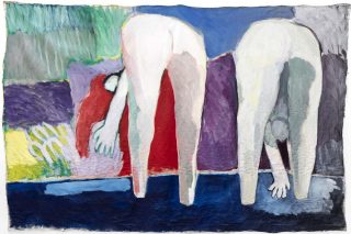 Les baigneuses, peinture, Paul Pagk