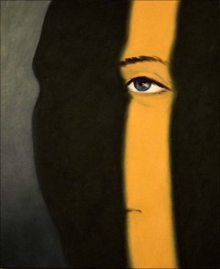 Voyeur, peinture, Henni Alftan