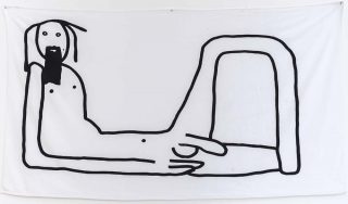 The Reclining Hippy (Beach Towel), impression, Zin Taylor