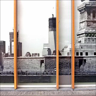 Financial Surrrealism (World Trade Center II) Development hoarding, photo, Mark Curran