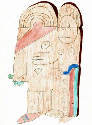 Be cooler, dessin préparatoire, Sarah Tritz