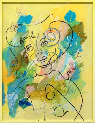 Portrait de l’artiste à travers Picabia, peinture, Sarah Tritz