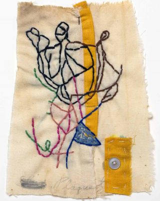 Intimate, tissu brodé, Steve Roden