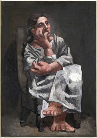 Femme assise, peinture, Pablo Picasso