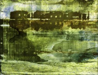 Paysage urbain, peinture, Denis Laget