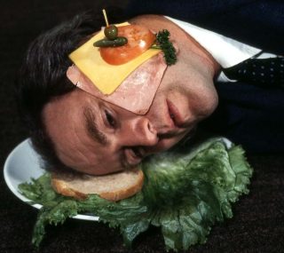 Iain Baxter& as an Open Faced Sandwich, photo, Iain Baxter&