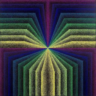 Alchimie 369, peinture, Julio Le Parc