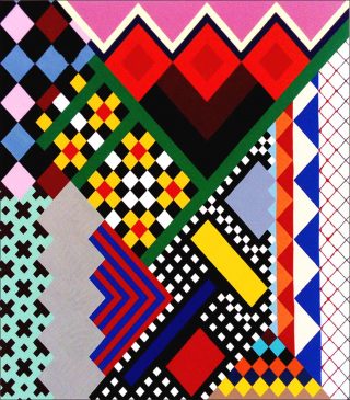 Les Diagonales, peinture, Karina Bisch