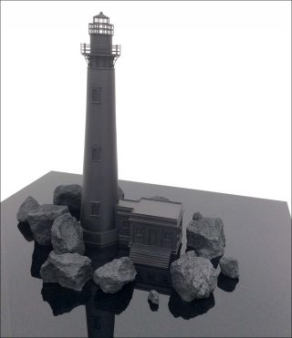 Black Lighthouse I, installation, Jorge Méndez Blake