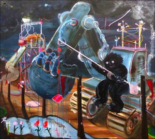 There are times i feel rather not be the one behind the wheel, peinture, Philip Grözinger