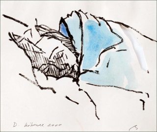 Dominique, dessin, Pierre Buraglio