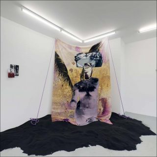 Idole Déesse, impression sur tissu, Raphaël Barontini