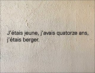 J’étais jeune, j’avais quatorze, j’étais berge, vidéo, Robert Milin