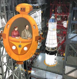 V.A.B (Victoria & Albert Building), peinture, Andrew Lewis