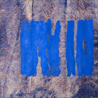 Bernard Bousquet, Double jeu, 2017. Technique mixte, sérigraphie, peinture et photo. 80 x 80 cm