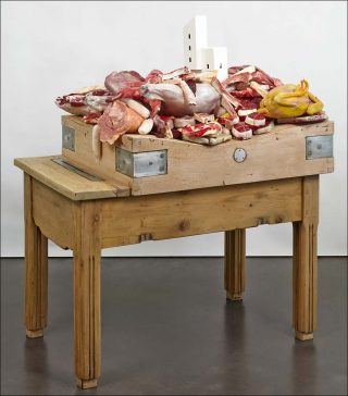 Habiter la viande crue, sculpture, Gilles Barbier