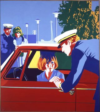 Le dernier whisky, peinture, Bernard Rancillac