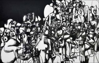 The Investigation, peinture, George Condo