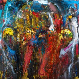 Me at Night on Horseback, peinture, Jim Dine