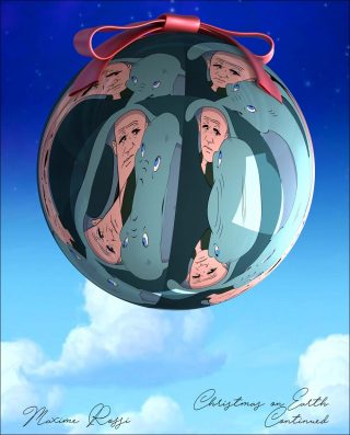 Christmas on Earth Continued, installation, Maxime Rossi