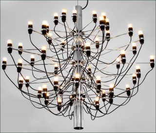 Design Sculptural, Gino Sarfatti, lustre n°2097/50