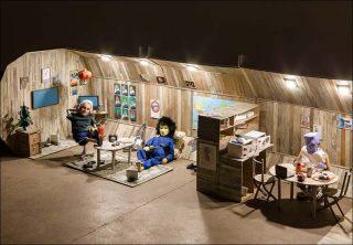 En attendant Mars, installation, Bertrand Dezoteux