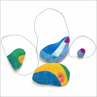 Monade nomade 1, peinture-sculpture, Antoine Petel