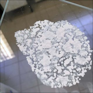 Test de cristallisation, installation, Julie C. Fortier