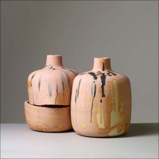 Espèce IV, grès, John M Armleder & Morgane Tschiember