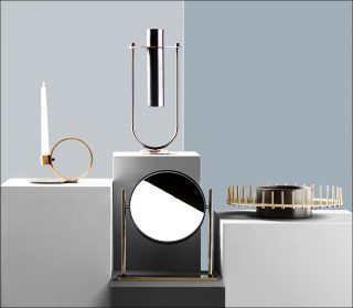 Federica Biasi, Petite Collection Mingardo (miroir et vase), 2017