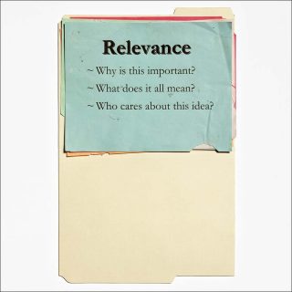 Relevance, photo, Anne Collier