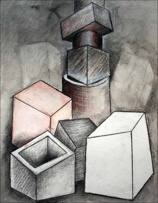 Destruction Annoncée #7, dessin préparatoire, Dominique Angel