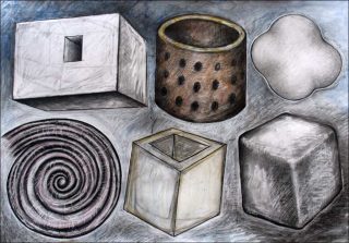 Destruction Annoncée #7, dessin préparatoire, Dominique Angel