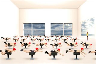 La leçon de natation, photo, Muriel Bordier