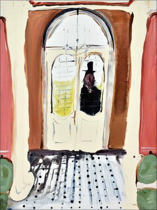 Knock knock, peinture, Genieve Figgis
