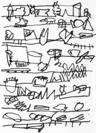 Correspondance intime, dessin, Jan Voss