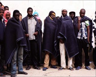 Centre de détention pour migrants de Zaouia, photo, Samuel Gratacap