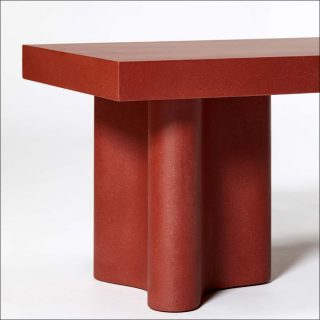 François Bauchet, Azo - Bench Red (détail), 2018