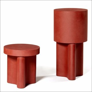 François Bauchet, Azo - Side Tables Red, 2018